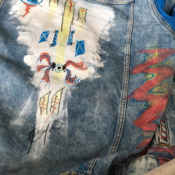 The most amazing painted jeans jacket ever!!! - Picture 7 of 10